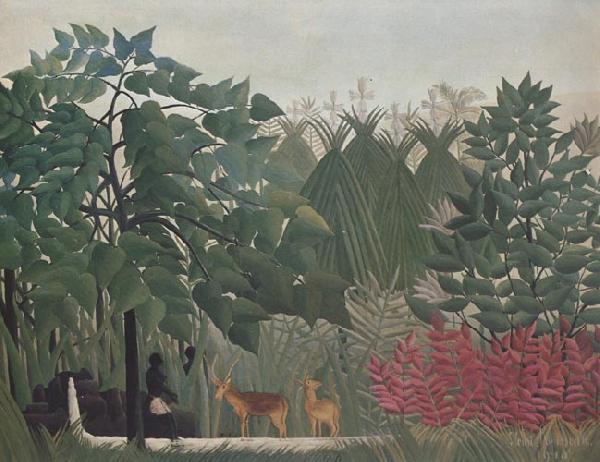 Henri Rousseau The Waterfall